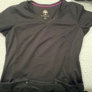 TOP ONLY. Healing hands size medium scrub top